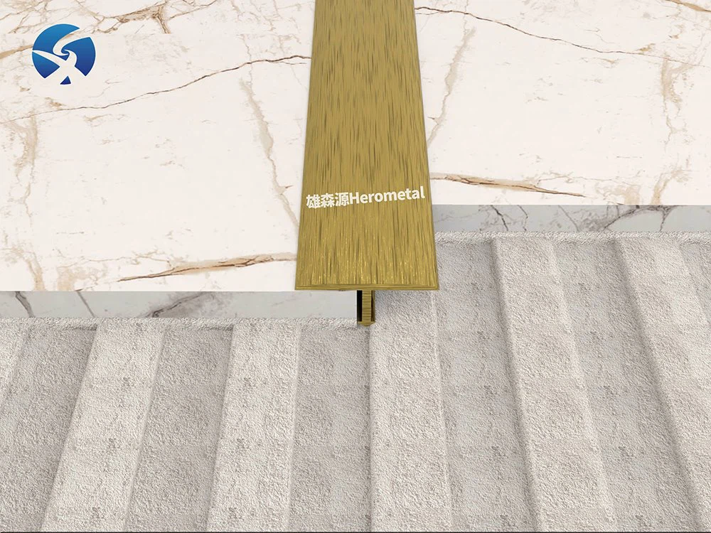 t shape brass metal strips