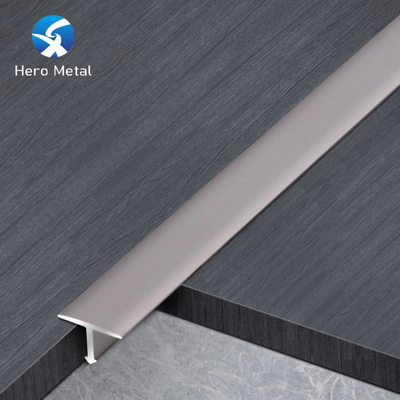 silver color T shape aluminium profile silver color T shape aluminium profile