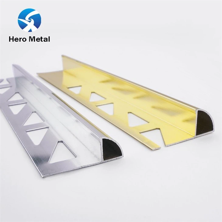 round closed aluminum tile trim