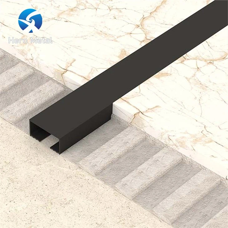 black tile strip