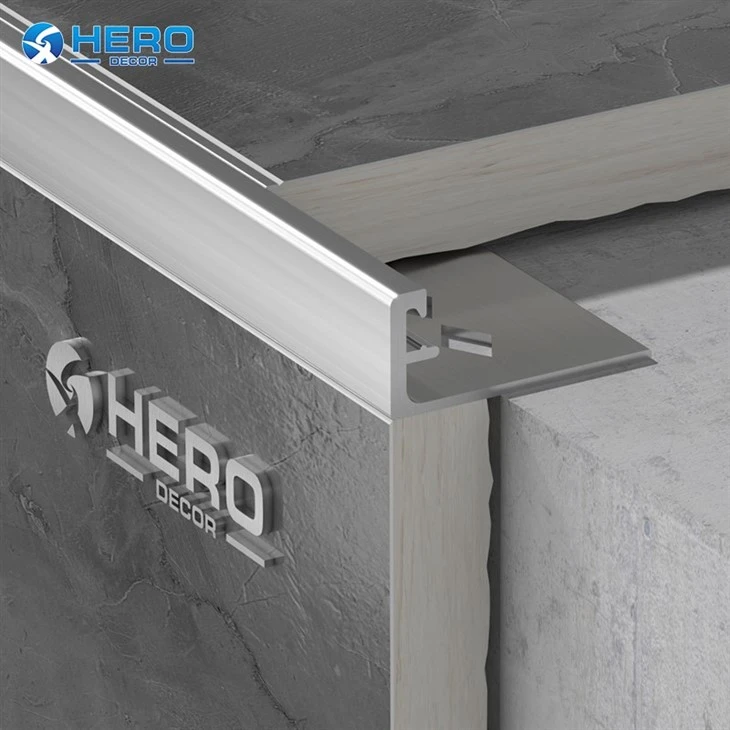 Aluminum L Shaped Tile Edging Trim factory