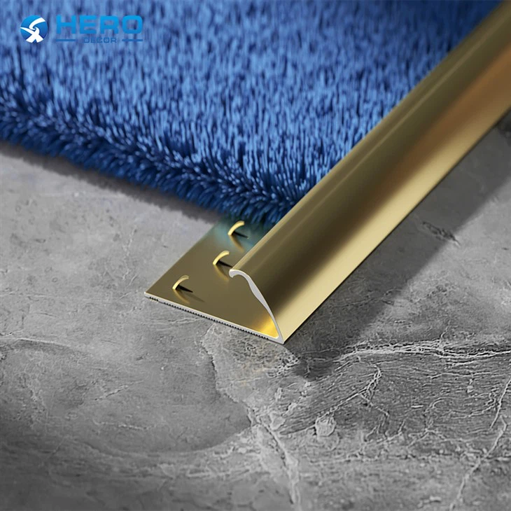 Golden Aluminium Carpet Cover Strips suppliers