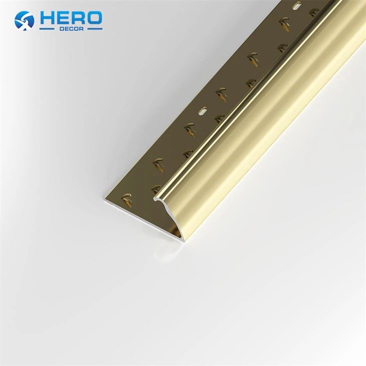 Golden Aluminium Carpet Cover Strips factory