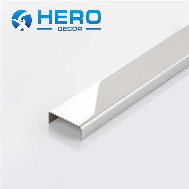 Stainless Steel Mirror Edge Trim U Shape factory