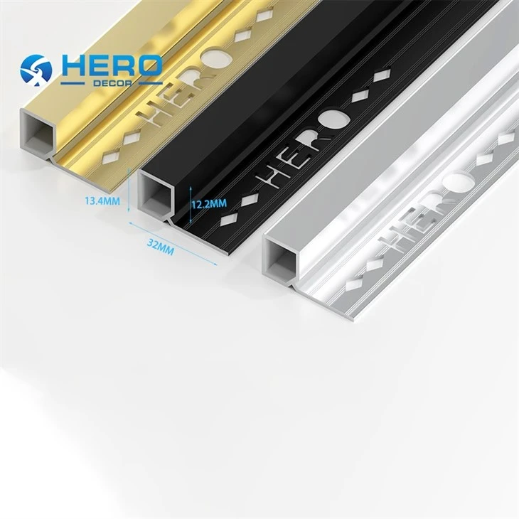 Aluminum Square Corner Tile Trim high quality