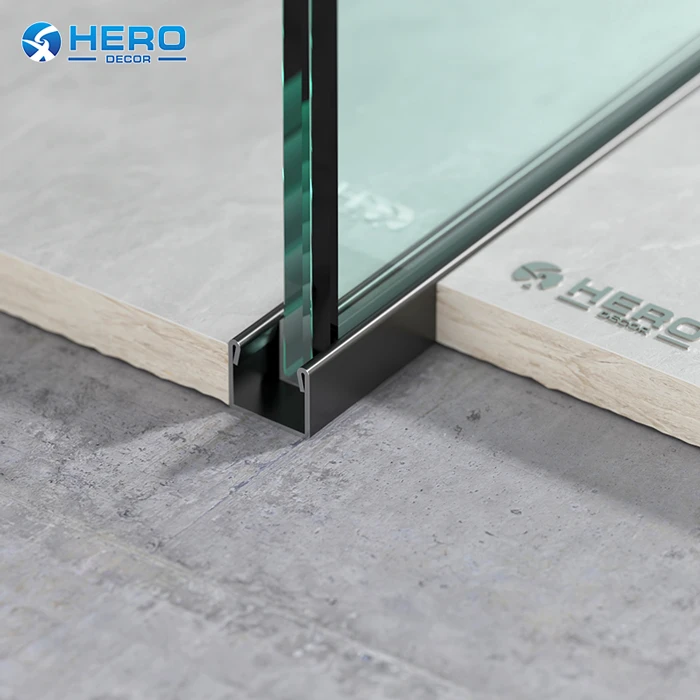 Stainless Steel U Channel Shower Glass Profile suppliers