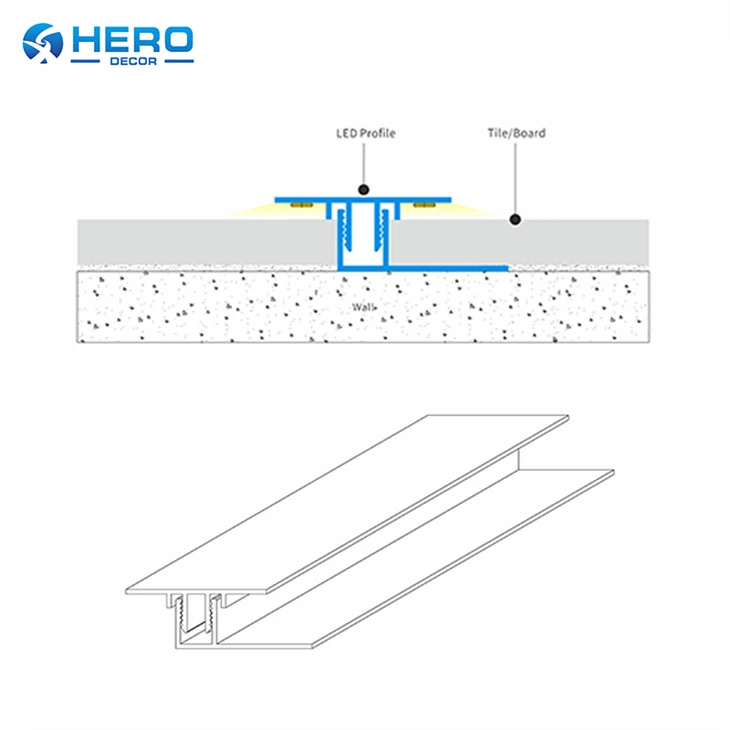 Clip-on LED Channel Hidden Linear Lighting Profile best