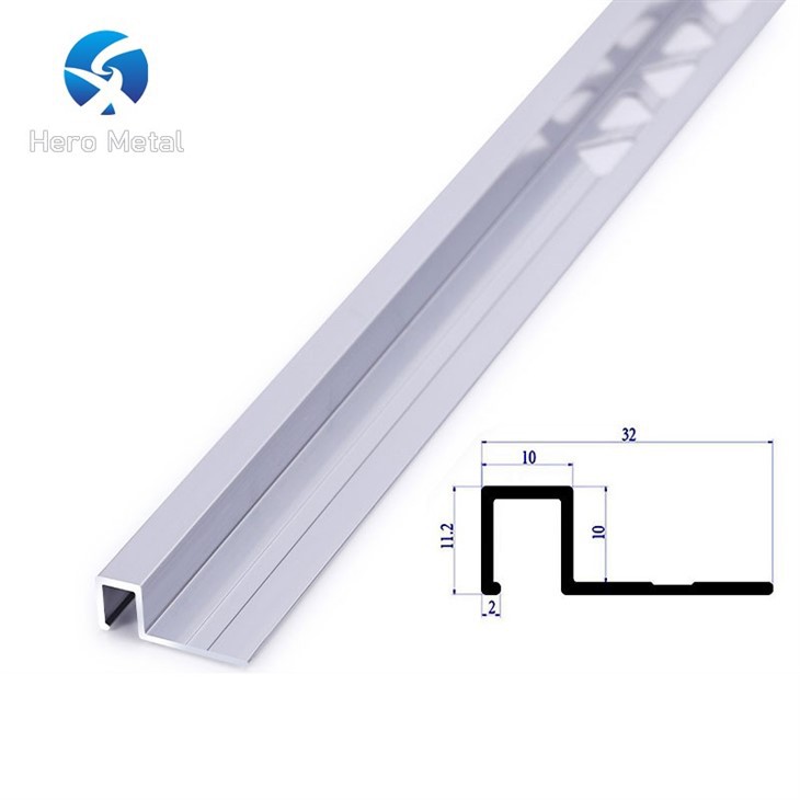 Aluminium box tile trim