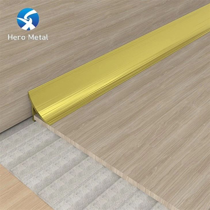 gold color aluminium floor transition