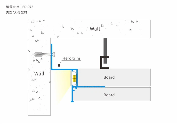 Aluminum Shadow Gap Ceiling Profile suppliers