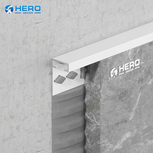 Aluminum Square Shape Chorme Tile Edge Trim manufacturers