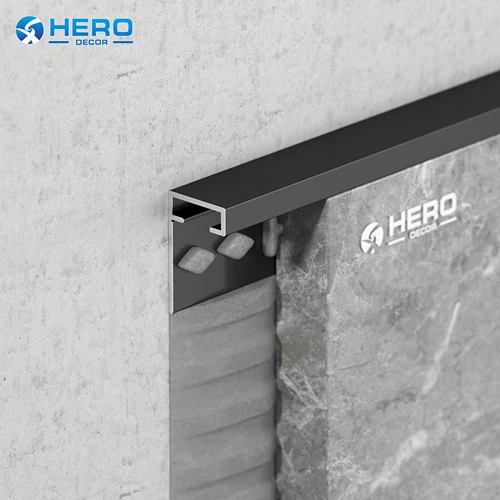 Aluminum Square Shape Chorme Tile Edge Trim suppliers