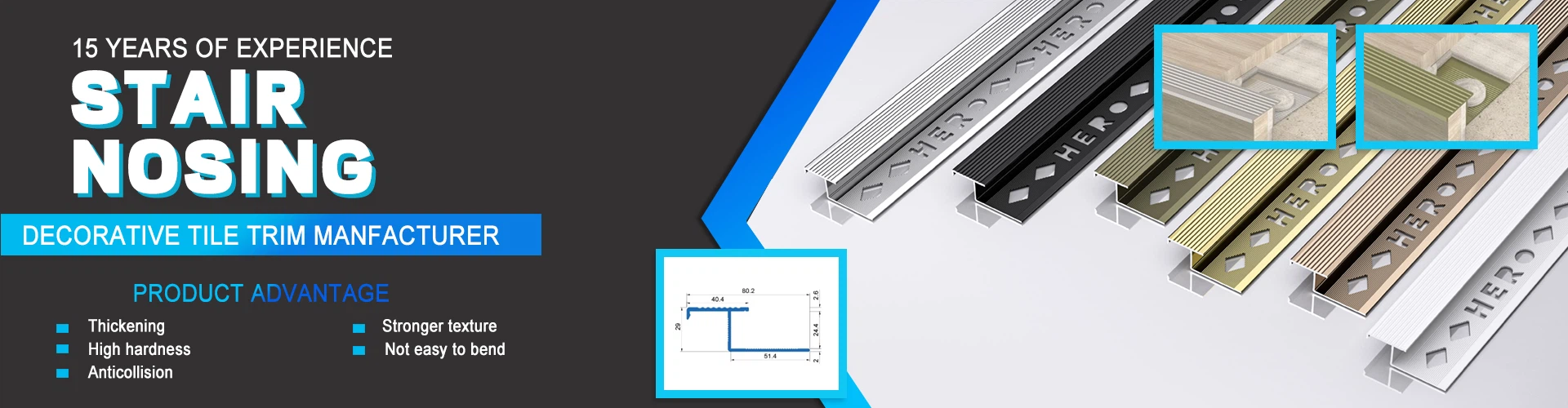 hero metal stair nosing product category banner