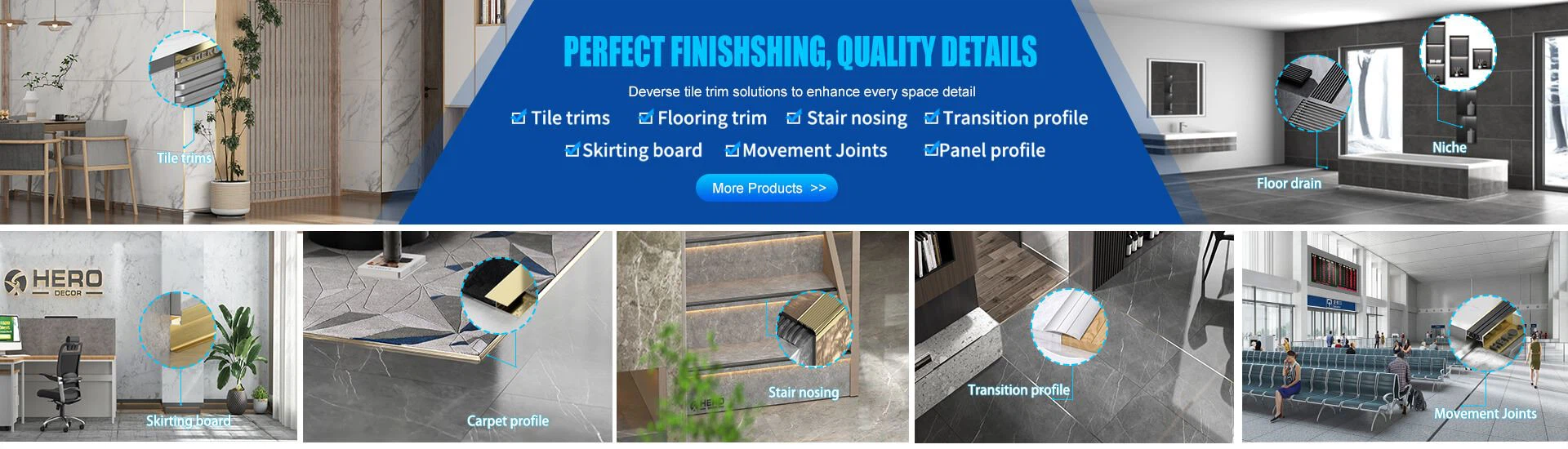 hero metal decor trim product series