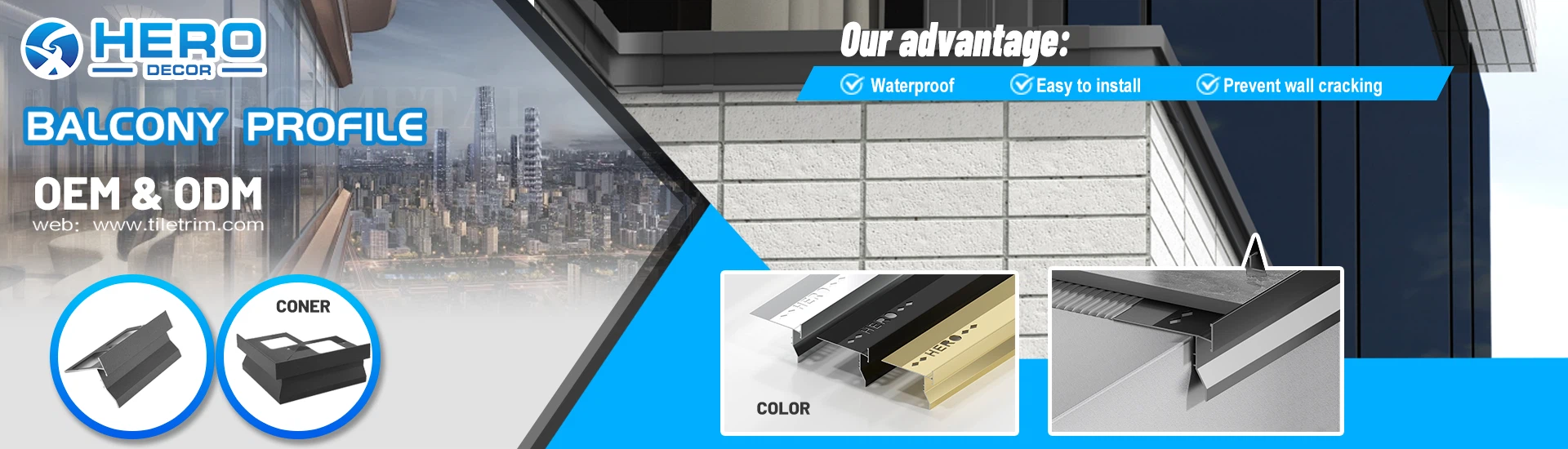 hero metal balcony profile oem manufacturer