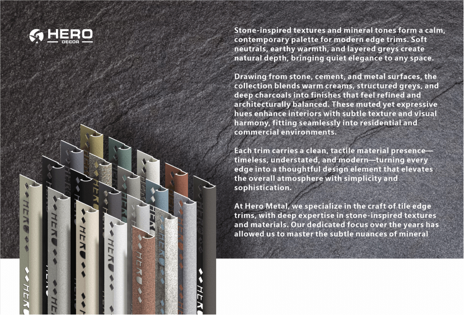 HERO METAL's New Coordinated Stone Colors Series HERO METAL's New Coordinated Stone Colors Series