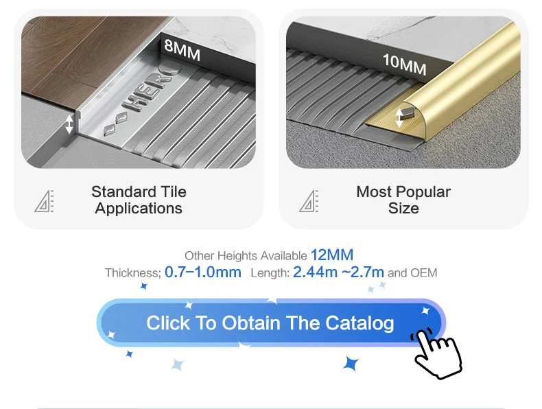 hero metal recommends aliminum L-shape tile trims and R shape tile trims hero metal recommends aliminum L-shape tile trims and R shape tile trims