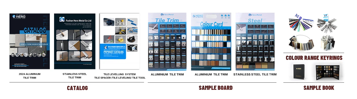Hero metal's Marketing tool kits support, including images, videos, sample board, sample key, color book, free brand design amd more services. Hero metal's Marketing tool kits support, including images, videos, sample board, sample key, color book, free brand design amd more services.
