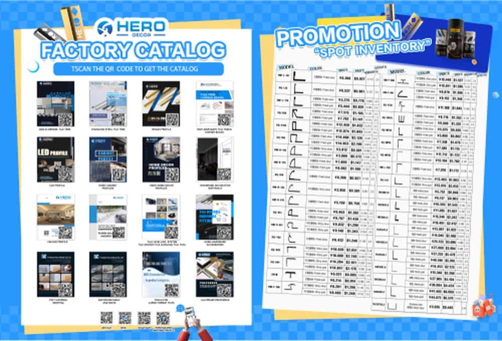 Detailed Hero Metal spot inventory list showing model numbers, colors, and discounted USD prices Detailed Hero Metal spot inventory list showing model numbers, colors, and discounted USD prices