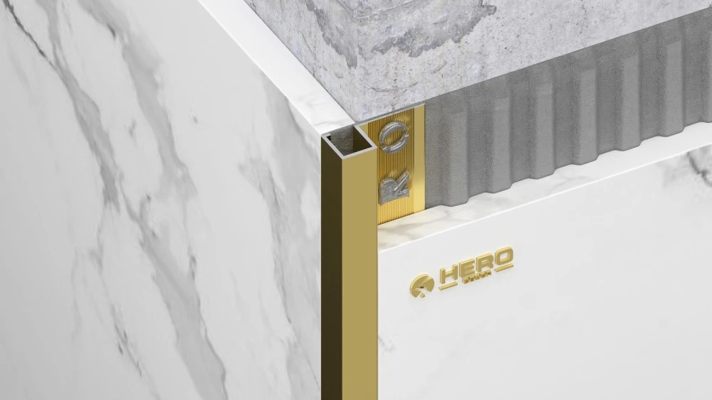 HM-B-109 Brushed Gold Anodized Trim HM-B-109 Brushed Gold Anodized Trim