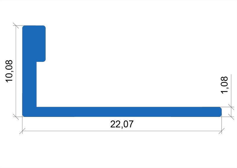9 L-Shaped Tile Trim 9 L-Shaped Tile Trim