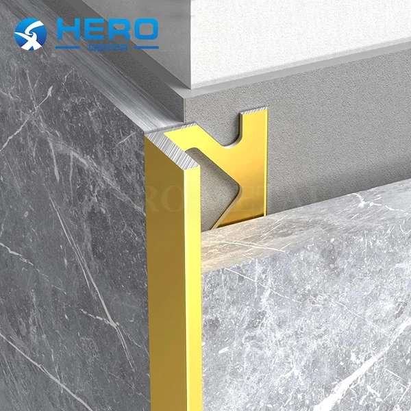 custom brushed gold tile beading trim L shape custom brushed gold tile beading trim L shape