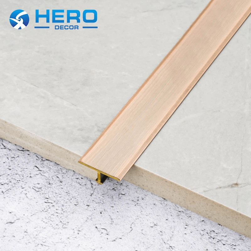 T Shape Brass Strip For Tiles Rose Gold T Shape Brass Strip For Tiles Rose Gold