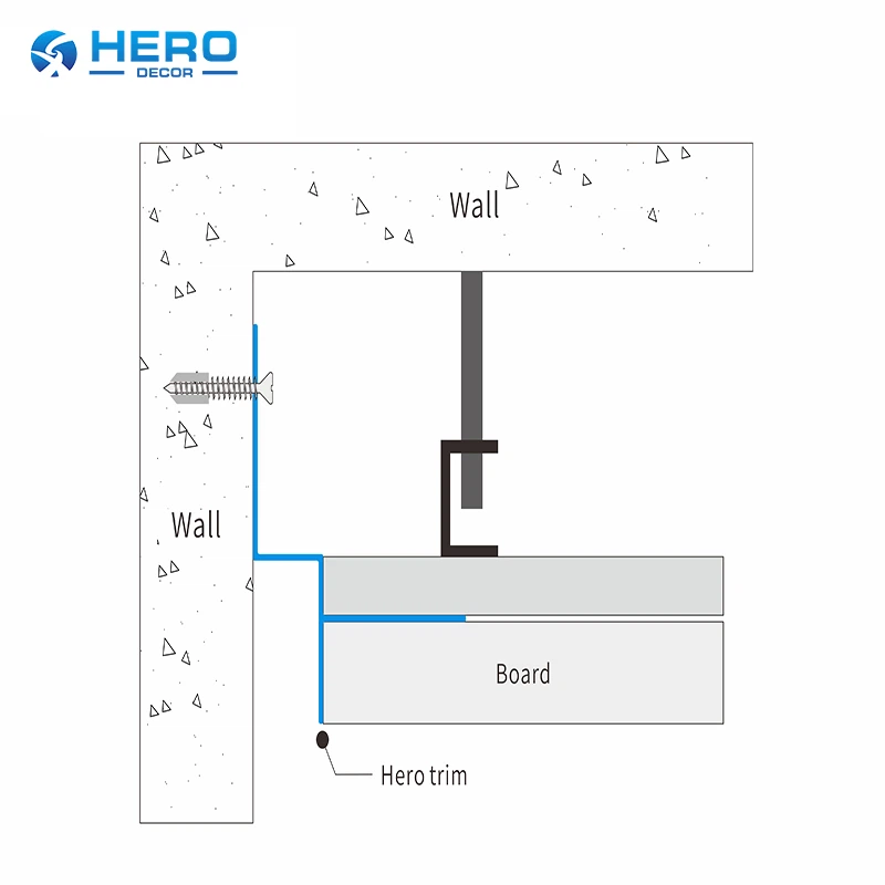 HM-P-270 shadow gap ceiling trim drawing HM-P-270 shadow gap ceiling trim drawing
