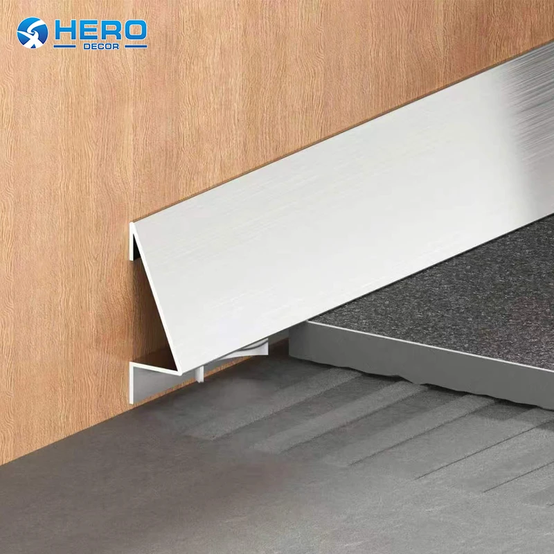 Minimalist Stainless Steel Micro Skirting Boards installation effect Minimalist Stainless Steel Micro Skirting Boards installation effect