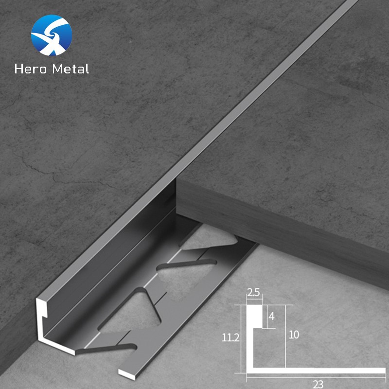 Aluminum L-Shaped Tile Edging Trim Aluminum L-Shaped Tile Edging Trim