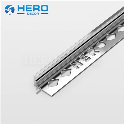 Aluminum L-shaped Straight Edge Strip Wall Floor Tile Trim