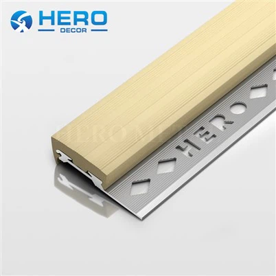 Aluminum Anti-Slip Stair Nose With Pvc