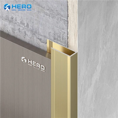 C-Shaped Aluminum Wall Panel Edge Trim