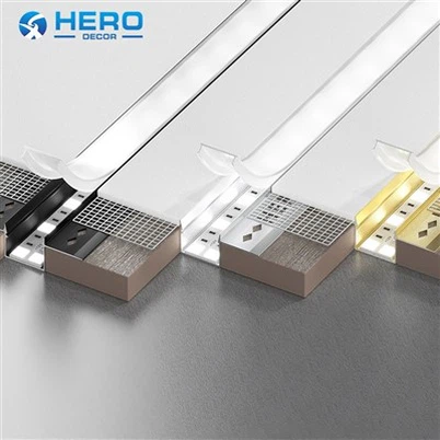 Led Lighting Aluminum Profile Extrusion Recessed