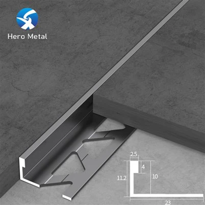 Straight Edge Tile Trim Gold Aluminum