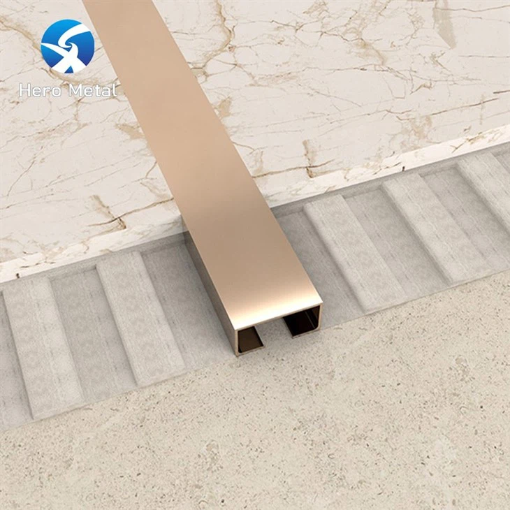 toco mirror t shaped stainless steel tile trim t e