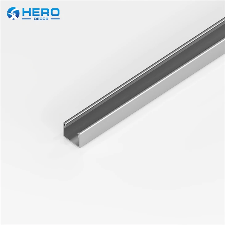 Stainless Steel U Channel Shower Glass Profile factory